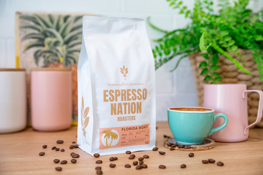 Espresso Nation Florida Road roasted coffee whole beans or ground medium flavour