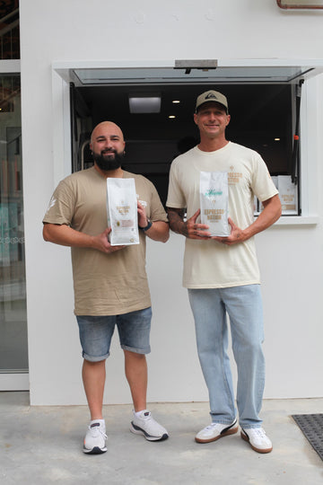 Pat and Luke, founders of Espresso Nation Roasters - specialty coffee.