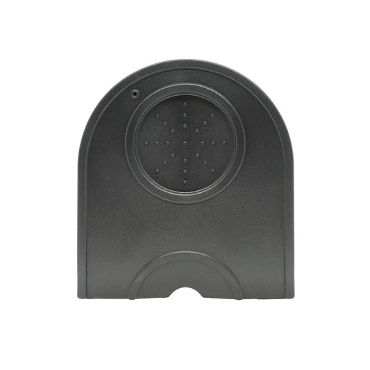 Espresso Nation rubber corner tamper mat top view by Precision