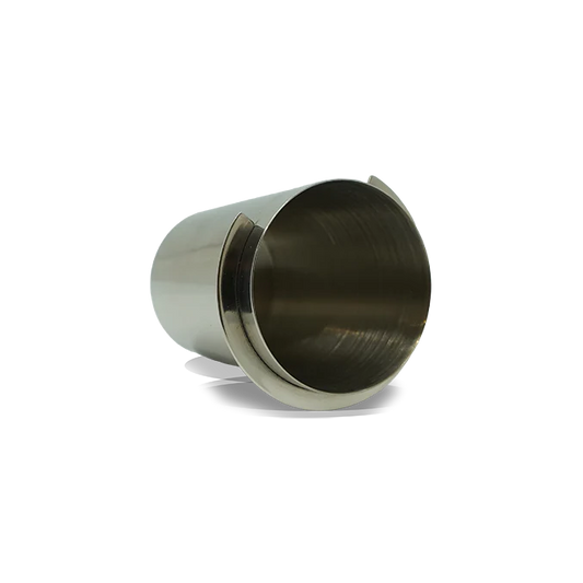 Espresso Nation dosing cup 58 mm stainless steel inside view by Precision